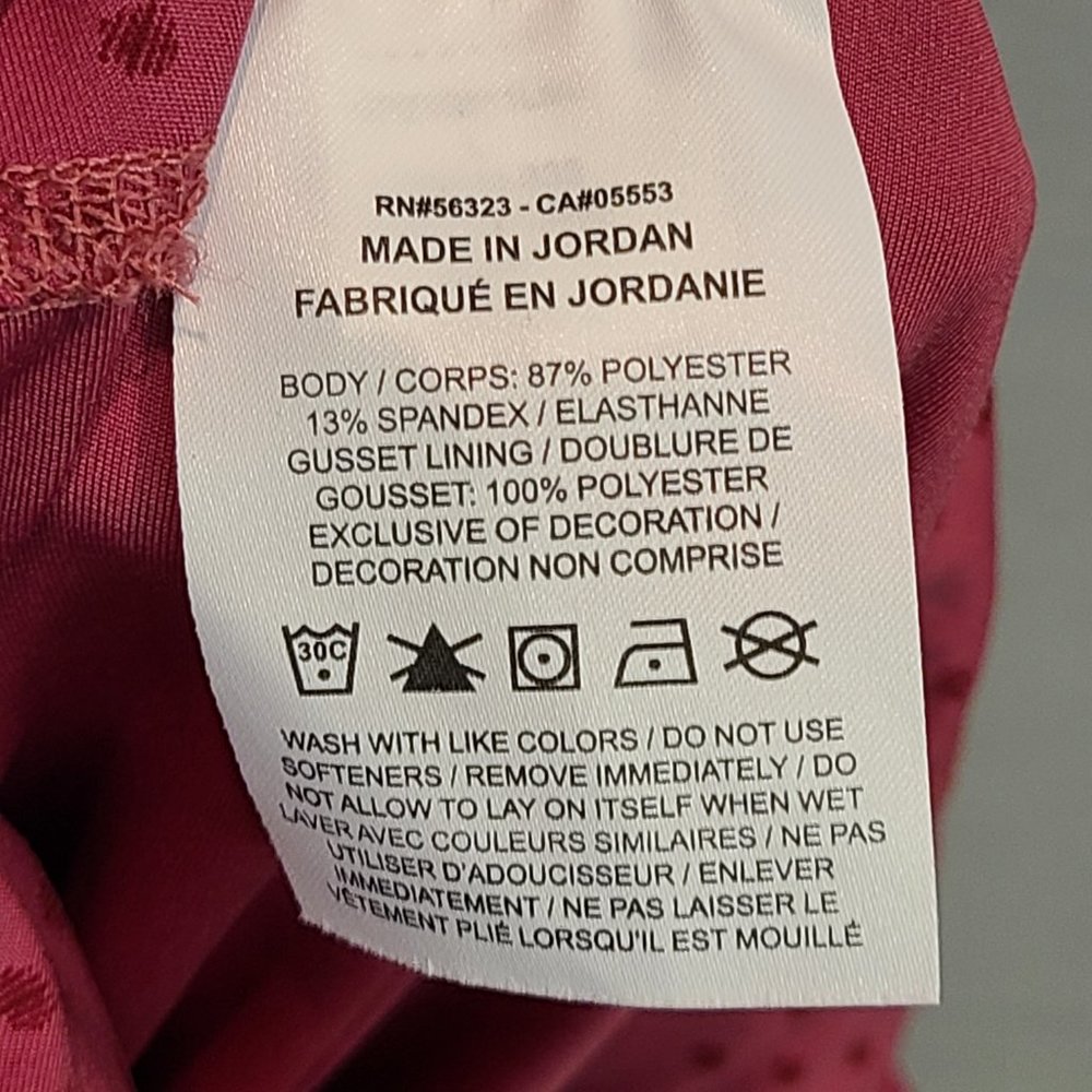 Nike Pink Fold-Over Waist Leggings with Dot Print - Picture 6 of 8